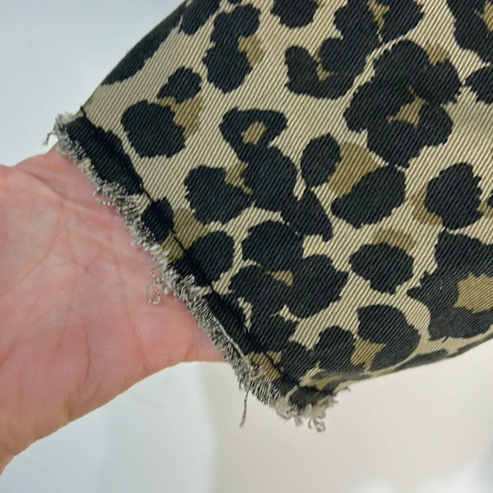 Scotch & Soda Maison Scotch Leopard Denim Jacket Size XS